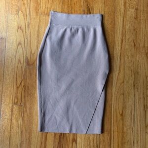 Kendall & Kylie Tan Bodycon Pencil Skirt